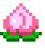 an 8-bit peach emoji